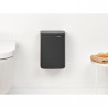 Κάδος Brabantia Bo Small 1008866, 4 L, Ομαλό και αθόρυβο άνοιγμα, Αντιολισθητική βάση, Ορυκτή επίστρωση, Σκούρο γκρι