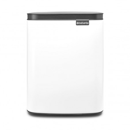 Κάδος Brabantia Bo Small 1006627, 7 L, Ομαλό και αθόρυβο άνοιγμα, Αντιολισθητική βάση, Λευκό