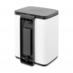 Κάδος Brabantia Bo Small 1006627, 7 L, Ομαλό και αθόρυβο άνοιγμα, Αντιολισθητική βάση, Λευκό