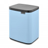 Κάδος Brabantia Bo Small 1006631, 7 L, Ομαλό και αθόρυβο άνοιγμα, Αντιολισθητική βάση, Μπλε ανοιχτόχρωμο