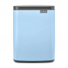 Κάδος Brabantia Bo Small 1006631, 7 L, Ομαλό και αθόρυβο άνοιγμα, Αντιολισθητική βάση, Μπλε ανοιχτόχρωμο