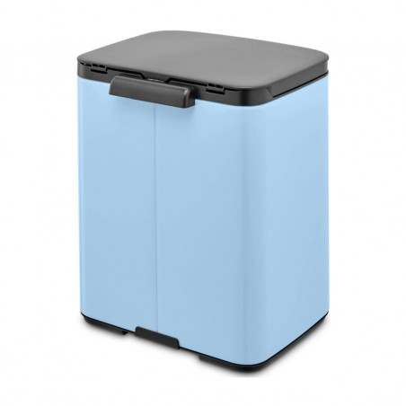 Κάδος Brabantia Bo Small 1006631, 7 L, Ομαλό και αθόρυβο άνοιγμα, Αντιολισθητική βάση, Μπλε ανοιχτόχρωμο