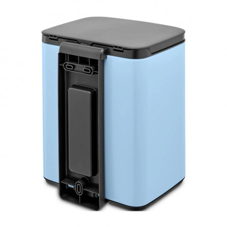 Κάδος Brabantia Bo Small 1006631, 7 L, Ομαλό και αθόρυβο άνοιγμα, Αντιολισθητική βάση, Μπλε ανοιχτόχρωμο