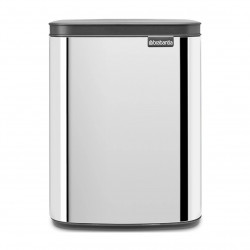 Κάδος Brabantia Bo Small 1006630, 7 L, Ομαλό και αθόρυβο άνοιγμα, Αντιολισθητική βάση, Inox