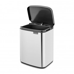Κάδος Brabantia Bo Small 1006630, 7 L, Ομαλό και αθόρυβο άνοιγμα, Αντιολισθητική βάση, Inox
