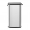Κάδος Brabantia Bo Small 1006630, 7 L, Ομαλό και αθόρυβο άνοιγμα, Αντιολισθητική βάση, Inox