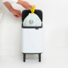 Κάδος Brabantia Bo Small Hi 1006639, 4 L, Ανυψωμένος, Ομαλό και αθόρυβο άνοιγμα, Αντιολισθητική βάση, Λευκό