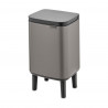 Κάδος Brabantia Bo Small Hi 1006640, 4 L, Ανυψωμένος, Ομαλό και αθόρυβο άνοιγμα, Αντιολισθητική βάση, Γκρι