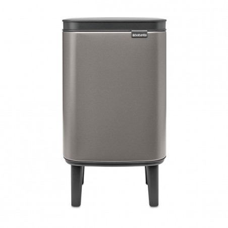 Κάδος Brabantia Bo Small Hi 1006640, 4 L, Ανυψωμένος, Ομαλό και αθόρυβο άνοιγμα, Αντιολισθητική βάση, Γκρι