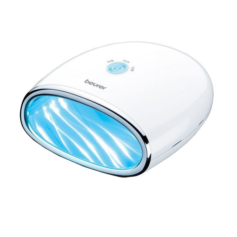Λάμπα μανικιούρ και πεντικιούρ Beurer MP 48, LED/UV, 24 W , Χρονοδιακόπτης, 18 λαμπτήρες LED, Οθόνη, Λευκό
