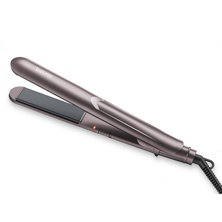 Ισιωτικό μαλλιών Beurer HS 15, 32W, Κεραμική επίστρωση, Γρήγορη θέρμανση, 100-220C, Ροζ χρυσό
