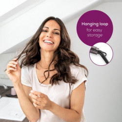 Ισιωτικό μαλλιών Beurer HS 15, 32W, Κεραμική επίστρωση, Γρήγορη θέρμανση, 100-220C, Ροζ χρυσό
