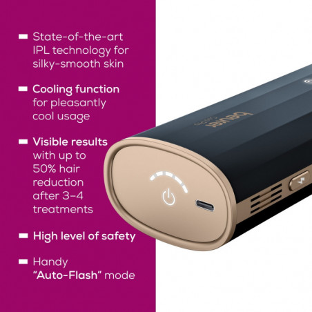 Photopilator Beurer IPL 7800 Cool Pro IPL, 48W, 1000000 Impulsa, 5 niva, 3.8 cm2, IPL, Auto Flash, UV φίλτρο, Cernen