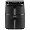Cosori CAF-DC121 Turbo Tower Διπλή φριτέζα ζεστού αέρα, 2630W, 4.3/6.5 L, 7 προγράμματα, 30-230C, έλεγχος αφής, χρονοδιακόπτης, κρύοι τοίχοι, μαύρο