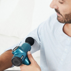 Μασάζ πιστόλι Beurer MG 99, 4 εξαρτήματα, 5 ταχύτητες, Ένδειξη στάθμης μπαταρίας, 5 ώρες αυτονομία, Πράσινο