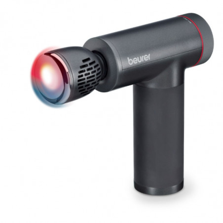 Μασάζ Beurer MG 195 HOT & COLD, Αυτονομία έως 4,5 ώρες, 9 βαθμοί, 7 εξαρτήματα, Ζεστό/Κρύο, LED, Μαύρο