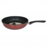 Rosberg R51319G22D βαθύ τηγάνι, 22 cm, μαρμάρινο φινίρισμα, επαγωγικό, μπορντώ μελανζέ