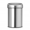 Δοχείο απορριμμάτων Brabantia Touch Bin 647211, 3 λίτρα, Ομαλός και αθόρυβος βρασμός, Τοποθέτηση Stenen, Inox/mat
