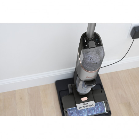 Κάθετη ηλεκτρική σκούπα Shark HydroVac WD210EU, 170W, 0.5 l, 88 m2, Αυτοκαθαρισμός, Αυτονομία 25 λεπτά, Γκρι