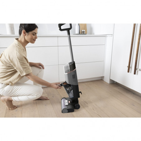 Κάθετη ηλεκτρική σκούπα Shark HydroVac WD210EU, 170W, 0.5 l, 88 m2, Αυτοκαθαρισμός, Αυτονομία 25 λεπτά, Γκρι