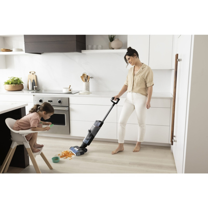 Κάθετη ηλεκτρική σκούπα Shark HydroVac WD210EU, 170W, 0.5 l, 88 m2, Αυτοκαθαρισμός, Αυτονομία 25 λεπτά, Γκρι