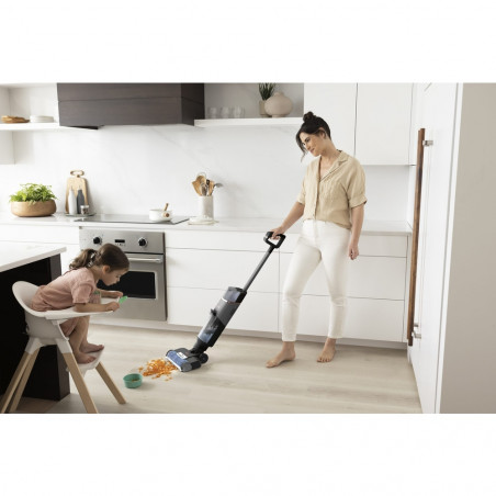 Κάθετη ηλεκτρική σκούπα Shark HydroVac WD210EU, 170W, 0.5 l, 88 m2, Αυτοκαθαρισμός, Αυτονομία 25 λεπτά, Γκρι
