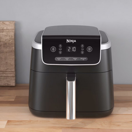 Φριτέζα ζεστού αέρα Ninja AF140EU PRO, 1750W, 4.7 l, 40-240C, 4 προγράμματα, Χρονοδιακόπτης, AirCrisp, Αντικολλητική επίστρωση, Μαύρο