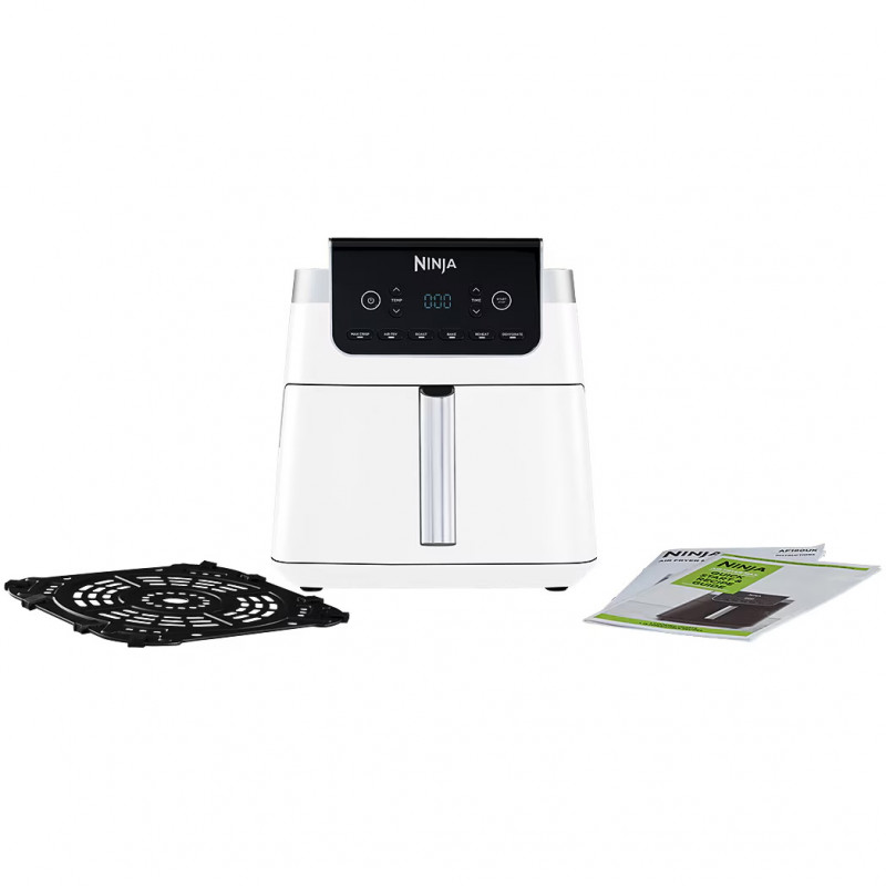 Φριτέζα ζεστού αέρα Ninja Max Pro AF180EUWH, 2000W, 6,2 l, 1,2 kg, 40-240C, 6 προγράμματα, Λευκό