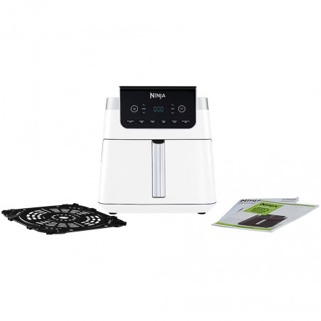Φριτέζα ζεστού αέρα Ninja Max Pro AF180EUWH, 2000W, 6,2 l, 1,2 kg, 40-240C, 6 προγράμματα, Λευκό