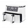 Ninja AF400EUWH διπλή φριτέζα θερμού αέρα, 2470W, 9,5 l, 6 προγράμματα, 40-240 C, ανεξάρτητες ζώνες, Λευκό