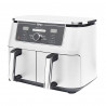 Ninja AF400EUWH διπλή φριτέζα θερμού αέρα, 2470W, 9,5 l, 6 προγράμματα, 40-240 C, ανεξάρτητες ζώνες, Λευκό