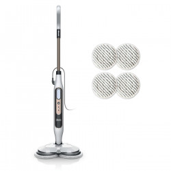 Καθαριστής ατμού Shark Steam & Scrub S8201EU, 1120W, 0.35 l, 3 ρυθμίσεις, καθαρισμός χωρίς χημικά, 150 στροφές ανά λεπτό, Steam Blaster, Λευκό