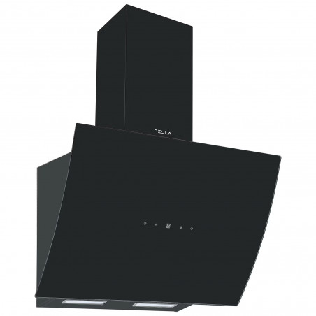 Εντοιχιζόμενος απορροφητήρας Tesla DD600AB, 190W, 1 μοτέρ, Διακοσμητικός, 60 cm, 630 m3/h, Φίλτρα αλουμινίου, Μαύρο