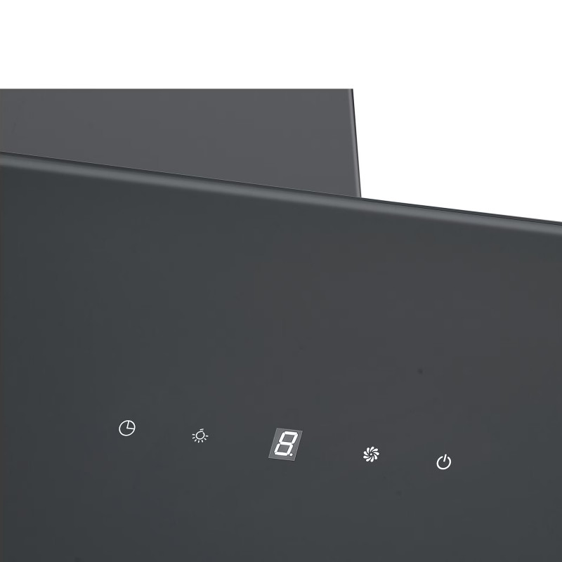 Εντοιχιζόμενος απορροφητήρας Tesla DD600AB, 190W, 1 μοτέρ, Διακοσμητικός, 60 cm, 630 m3/h, Φίλτρα αλουμινίου, Μαύρο