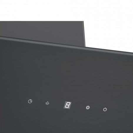 Εντοιχιζόμενος απορροφητήρας Tesla DD600AB, 190W, 1 μοτέρ, Διακοσμητικός, 60 cm, 630 m3/h, Φίλτρα αλουμινίου, Μαύρο