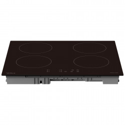 Tesla HI6401MB, 7200W, 4 ζώνες, 9 στάδια, Χρονοδιακόπτης, Ένδειξη υπολειπόμενης θερμότητας, Προστασία παιδιών, Μαύρο