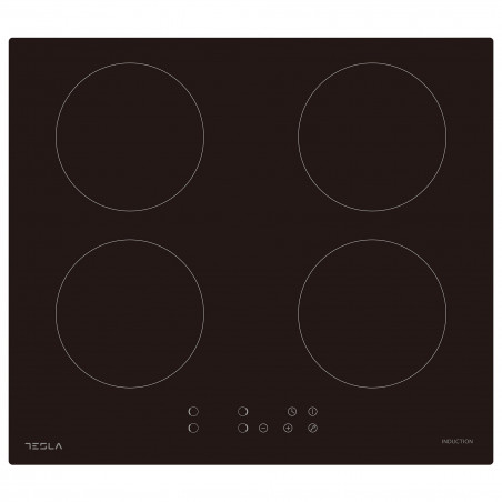 Tesla HI6401MB, 7200W, 4 ζώνες, 9 στάδια, Χρονοδιακόπτης, Ένδειξη υπολειπόμενης θερμότητας, Προστασία παιδιών, Μαύρο