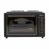 Μικρή κουζίνα Finlux FMC-3535B, 35 l, 1400 W, Δύο εστίες, 3 λειτουργίες, Σμάλτο, Μαύρο