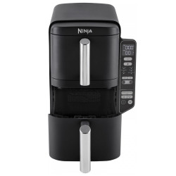 Φριτέζα θερμού αέρα Ninja SL300EU, 2470W, 7,6 l, 40-240C, 2 καλάθια, 6 προγράμματα, συγχρονισμένο μαγείρεμα, χρονοδιακόπτης, αυτόματη διακοπή, μαύρο χρώμα