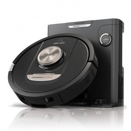 Ρομποτική ηλεκτρική σκούπα Shark PowerDetect RV2820VEEU, 650W, 0.3 l, 360 LiDAR, Αυτονομία έως 110 λεπτά, DirtDetect, Μαύρο