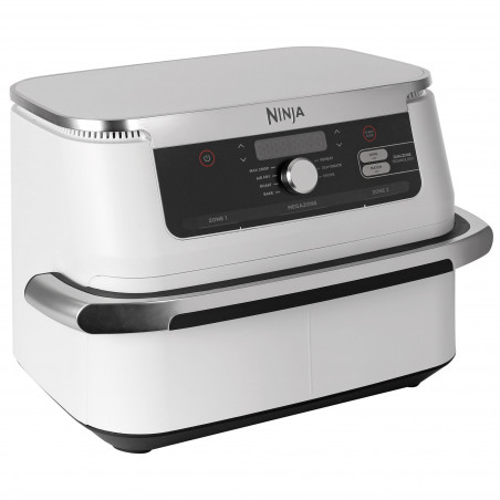 Διπλή φριτέζα με ζεστό αέρα Ninja AF500EUWH, 10,4 l, 7 προγράμματα, Χρονοδιακόπτης, Ανεξάρτητες ζώνες, Λευκό
