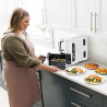 Ninja SL400EUWH, 2470W, 9,5 l, 2 καλάθια, 6 προγράμματα, λειτουργίες Max Crisp, Sync and Match, Λευκό