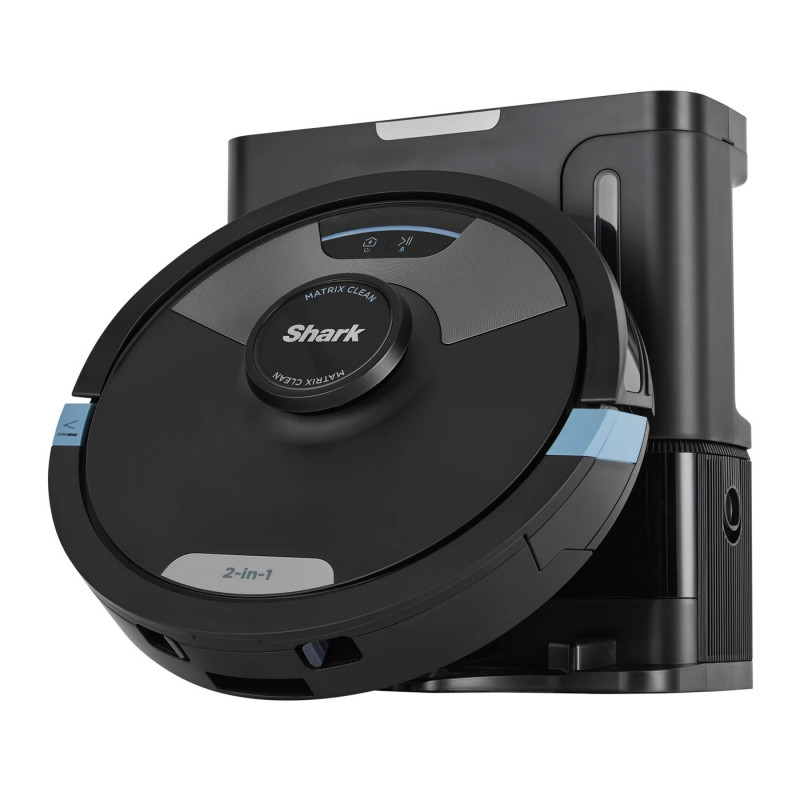 Ρομποτική ηλεκτρική σκούπα Shark Matrix Plus RV2620WAEU, 650 W, 0.3 l, 360 LiDAR, Αυτονομία έως 110 λεπτά, Matrix Clean, Μαύρο