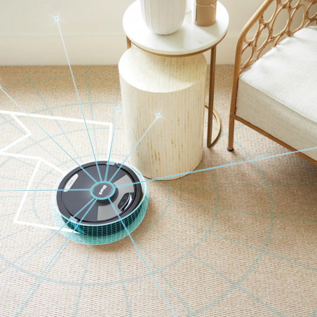 Ρομποτική ηλεκτρική σκούπα Shark Matrix Plus RV2620WAEU, 650 W, 0.3 l, 360 LiDAR, Αυτονομία έως 110 λεπτά, Matrix Clean, Μαύρο