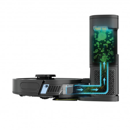 Ρομποτική ηλεκτρική σκούπα Shark Matrix Plus RV2620WAEU, 650 W, 0.3 l, 360 LiDAR, Αυτονομία έως 110 λεπτά, Matrix Clean, Μαύρο