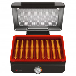 Ηλεκτρική ψησταριά Ninja GR101EU, 1450W, 28x37 cm, Γρήγορη θέρμανση, 60-260C, 2 πλάκες, Μαύρο