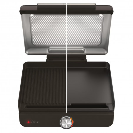 Ηλεκτρική ψησταριά Ninja GR101EU, 1450W, 28x37 cm, Γρήγορη θέρμανση, 60-260C, 2 πλάκες, Μαύρο