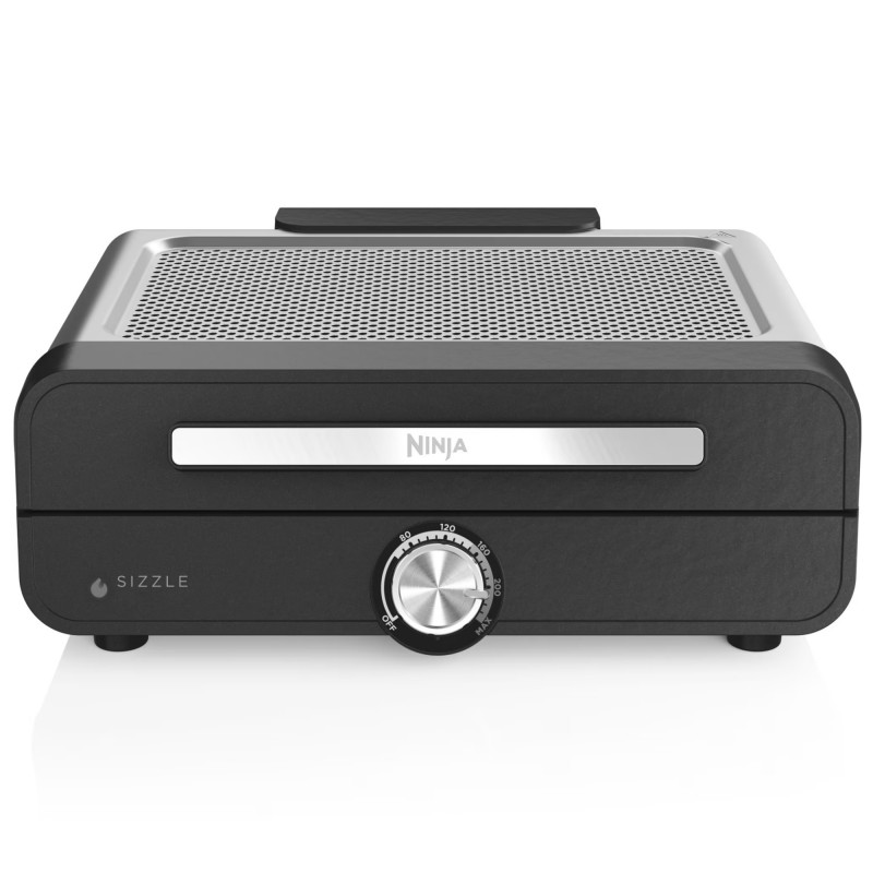 Ηλεκτρική ψησταριά Ninja GR101EU, 1450W, 28x37 cm, Γρήγορη θέρμανση, 60-260C, 2 πλάκες, Μαύρο