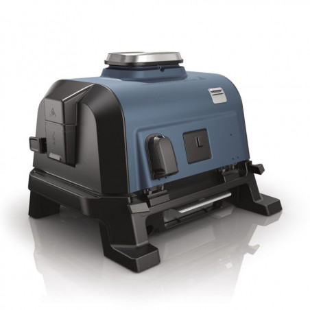 Ηλεκτρική ψησταριά Ninja OG901EU, SMART, 1700W, 7 προγράμματα, 45x29 cm, 260C, Κεραμική Πλόκα, Τεχνολογία Woodfire, IPX4, Cheren/blue