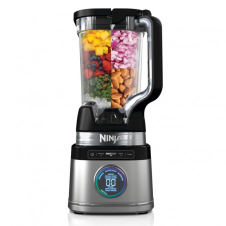 Μπλέντερ Ninja Detect Pro TB201EU, 1200W, 2,1 λίτρα, 14 ταχύτητες, χρονοδιακόπτης, οθόνη LED, χωρίς BPA, μαύρο/κρασί
